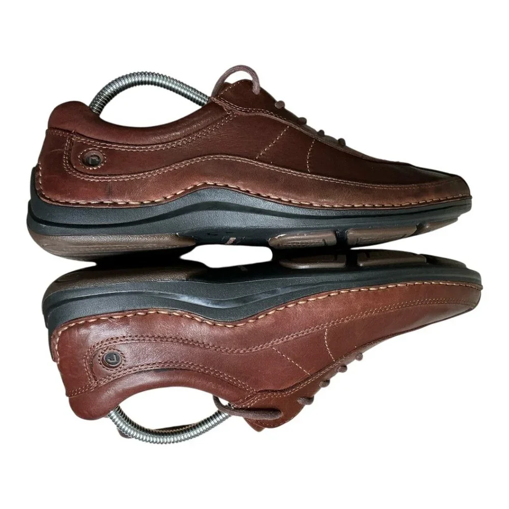 Rockport Men's Brown Leather Casual Oxford Style Sneaker Size 8 1/2 - Picture 3 of 10